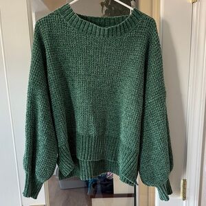 Altar'd State Forest Green Crew Neck Sweater